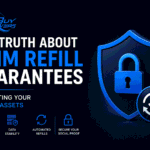 Professional featured image showing SMM refill guarantees, digital asset protection, data stability, secure social proof management, and long-term growth protection.